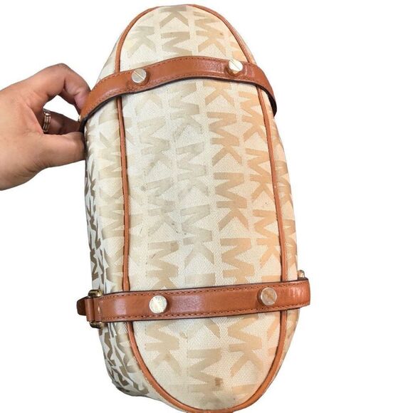 Michael Michael Kors Handbag Bedford Satchel Medium Ginger Brown - Picture 5 of 16